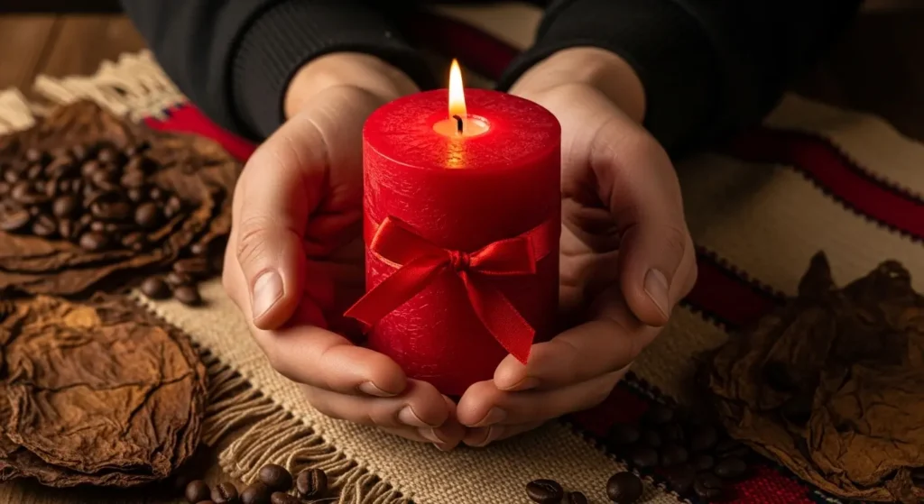 Cuál es el amarre más efectivo con vela roja y elementos esotéricos colombianos para atraer el amor.