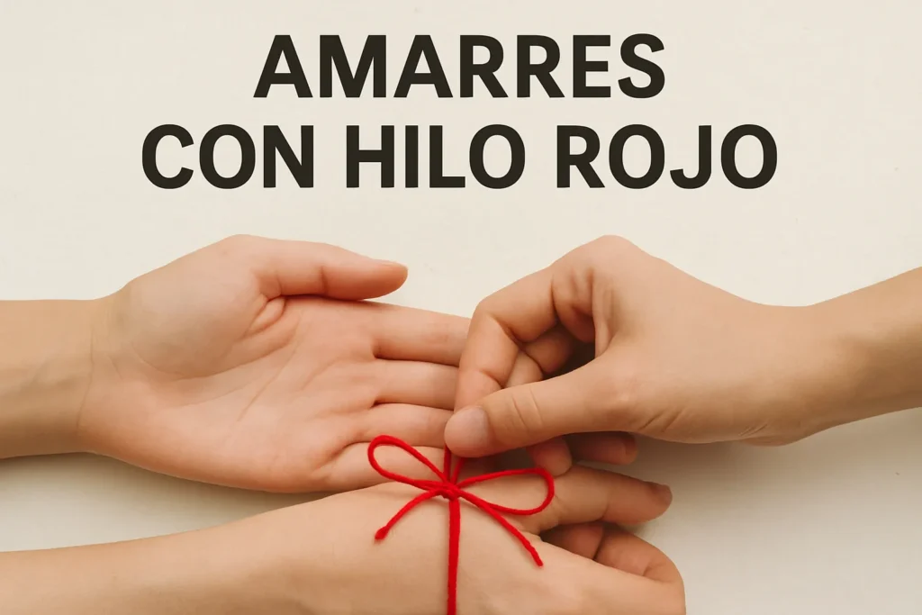 amarres con hilo rojo