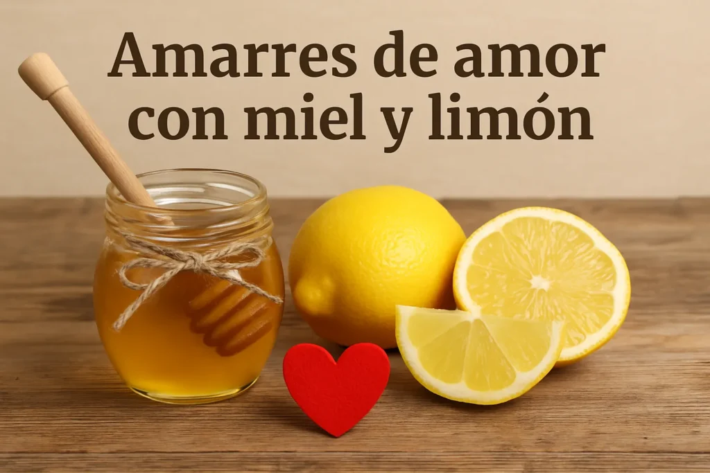 amarres de amor con miel y limon